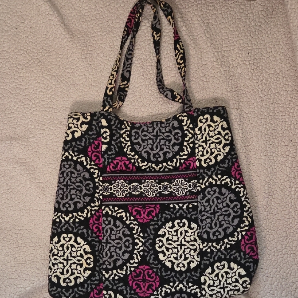 Vera Bradley Canterberry Magenta Pattern Tote Bag